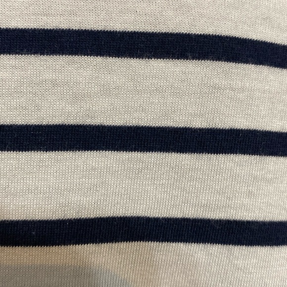 Chico’s sequence white/blue stripes Tunic -  Size 1 - Picture 6 of 12